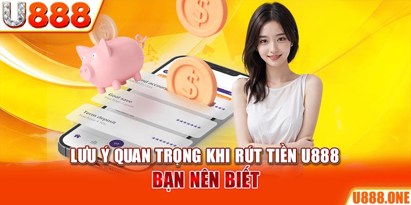 Lưu ý quan trọng khi rút tiền U888 bạn nên biết